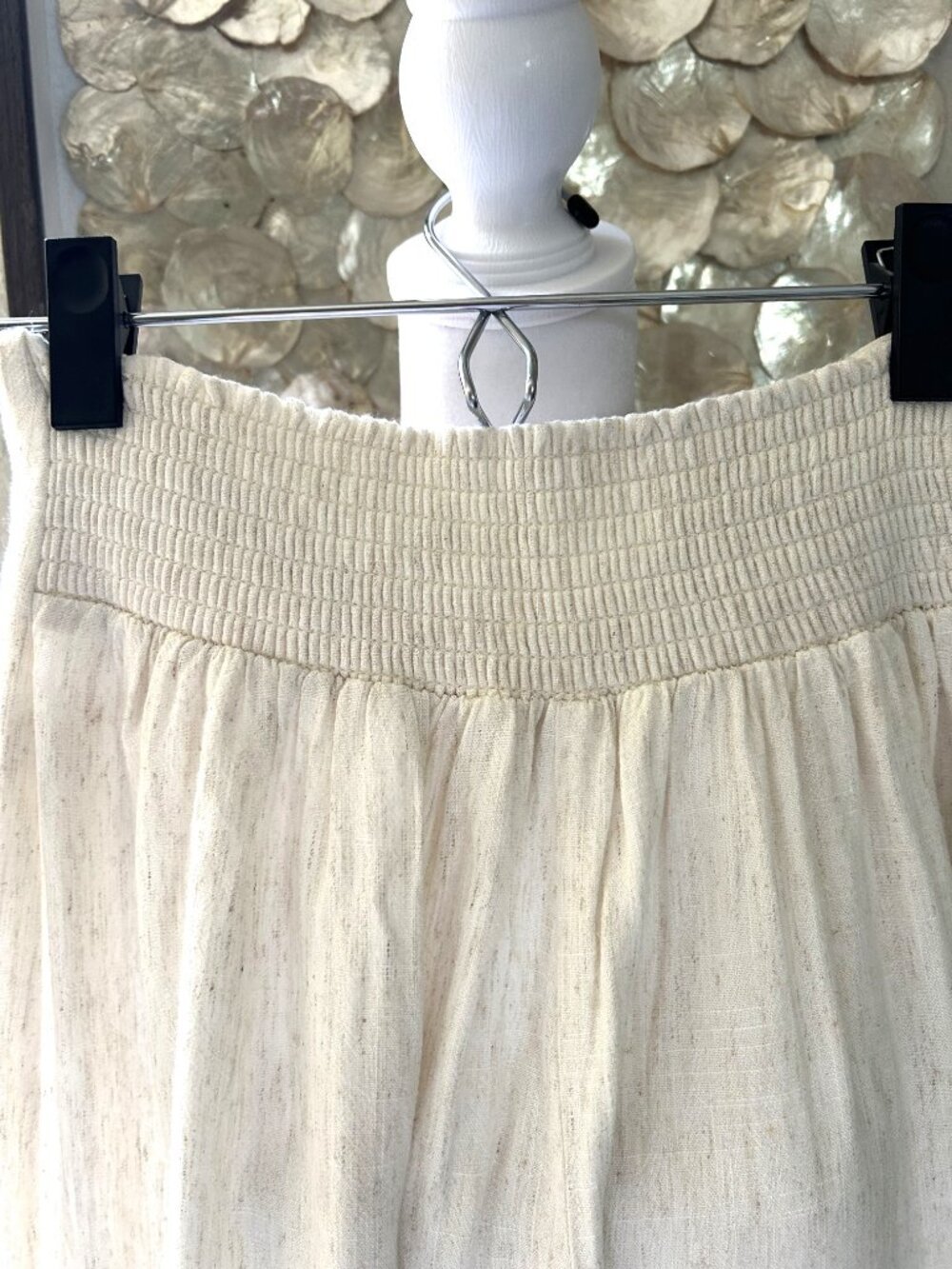 Sienna Sky Linen Blend Beige Wide Leg Pants - Picture 5 of 6